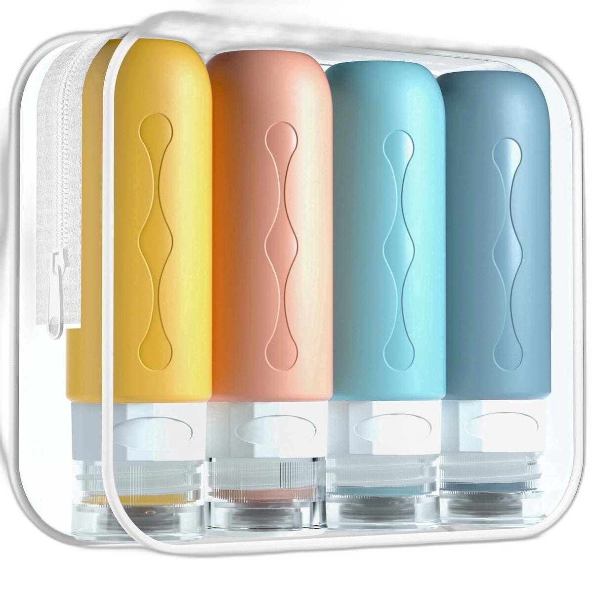 Travel Bottles for Toiletries, BPA-Free Leak-Proof Refillable Containers