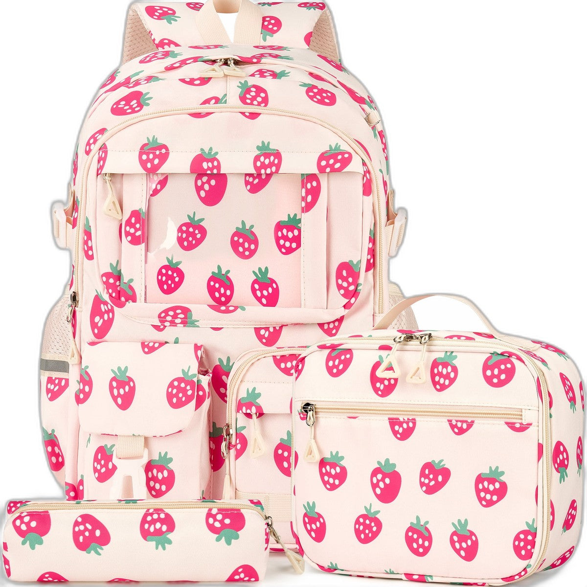 3-Piece School Backpack Set for Teens, Lightweight Durable Daypack
