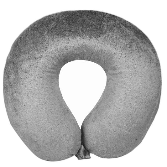 Classic Memory Foam Travel Neck Pillow, Gray