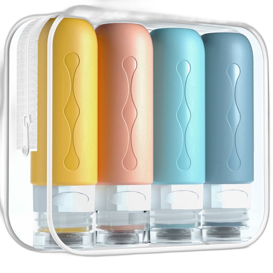 Travel Bottles for Toiletries, BPA-Free Leak-Proof Refillable Containers