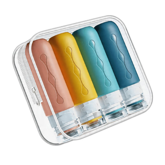 TSA-Approved Travel Bottles for Toiletries, BPA-Free Leak-Proof Refillable Set